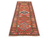 9 Ft Rusty Red Ersari Afghan Hand Knotted Veg Dye Wool Runner Rug